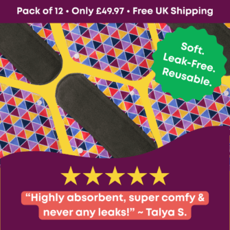 Reusable Sanitary Pads (Pack of 12)