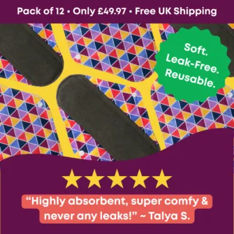 Reusable Sanitary Pads (Pack of 12)